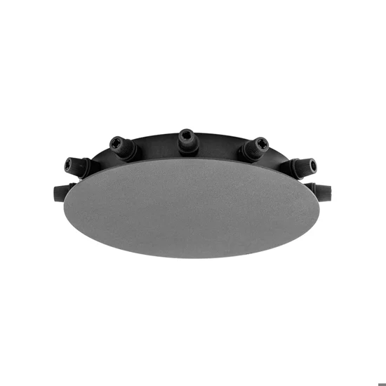 Accessorio rosone 12 fori metallo nero opaco opaco gea luce