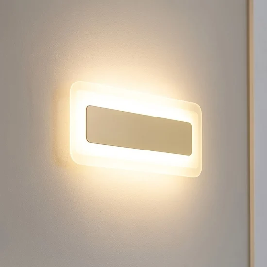 Antille s oro linea light applique led 14w 3000k moderna