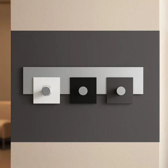 Appendi panni a muro 3 ganci nero bianco grigio