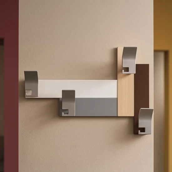 Appendiabiti moderno da parete rovere