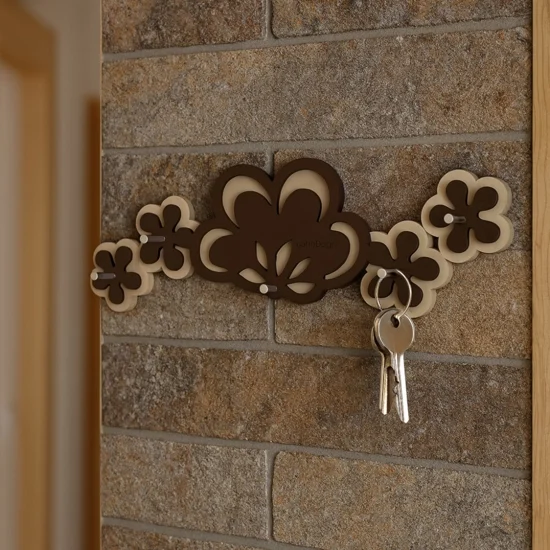 Appendichiavi da parete magnetico moderno legno