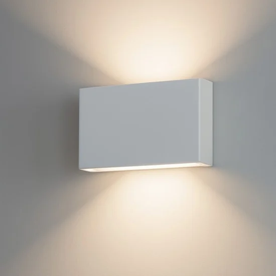 Applique bianco led 19w 3000k bi emissione box w2 linea light