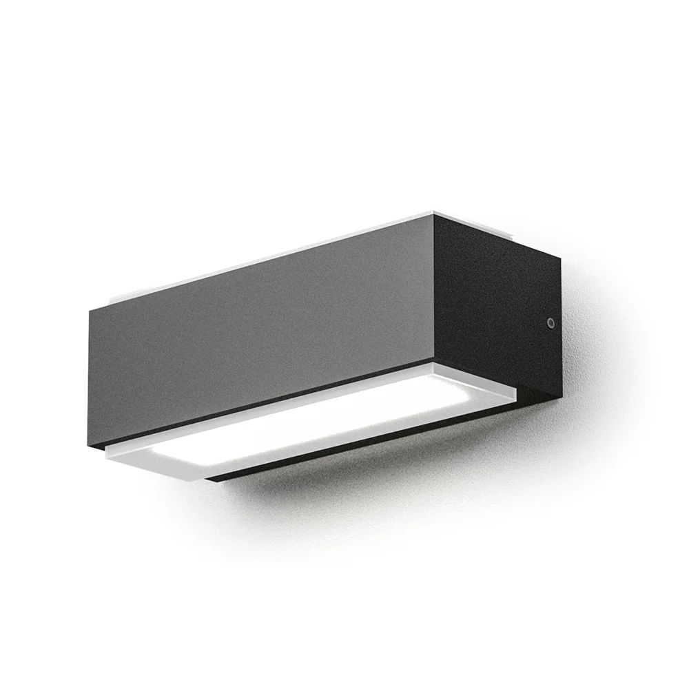 Applique da Esterno GEA LED – GES960 Alluminio Antracite Policarbonato LED 4000K L. 18