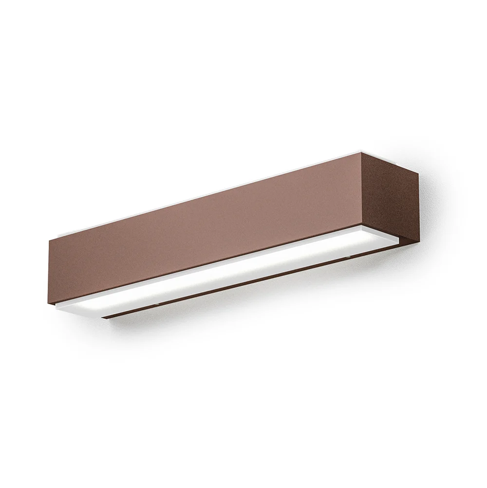 Applique da Esterno GEA LED – GES965 Alluminio Ruggine Policarbonato LED 4000K L. 36
