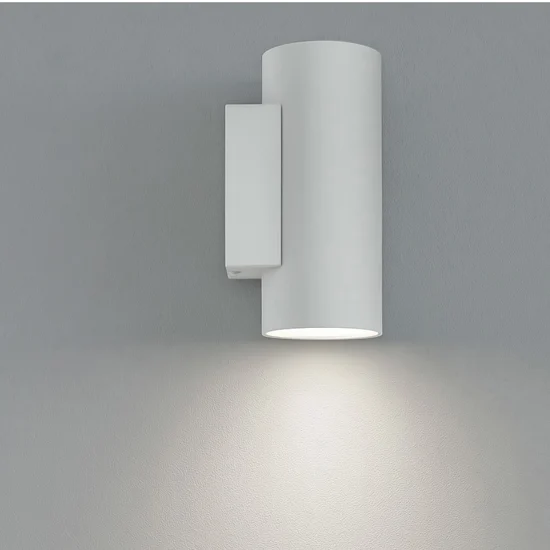 Applique da parete monoemissione birba linea light cilindro bianco gu10