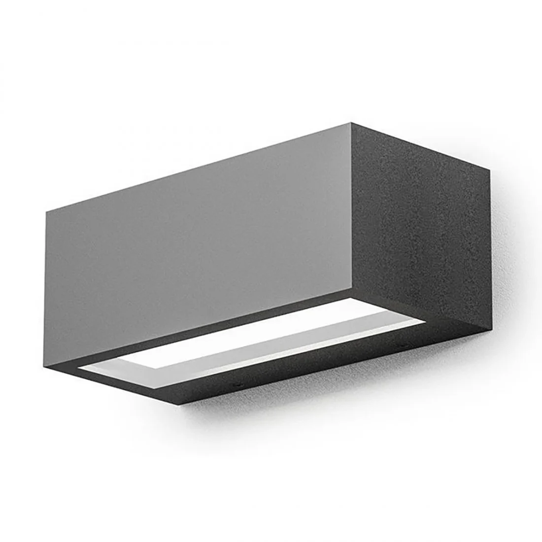 Applique esterno Gea Led RUHM LED IP65 GES970 lampada parete biemissione moderna