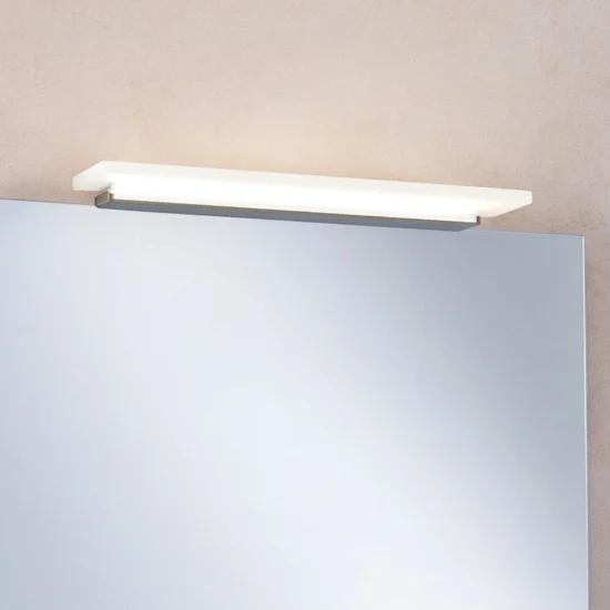 Applique led 14w 3000k da bagno linea light skinny alluminio anodizzato