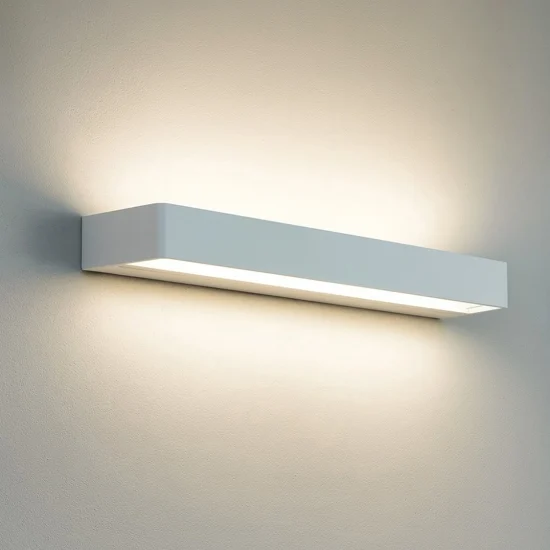 Applique led 30w 3000k linea light metal bianca