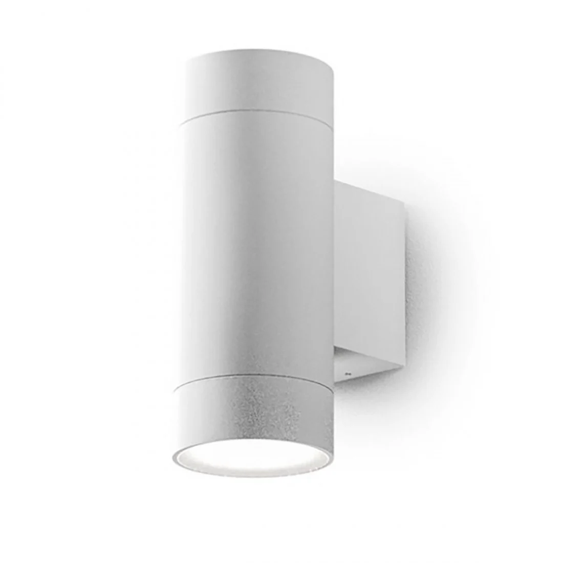 Applique led Gea Led LILY B GES1064 GU10 IP54 bianco lampada parete alluminio biemissione moderno