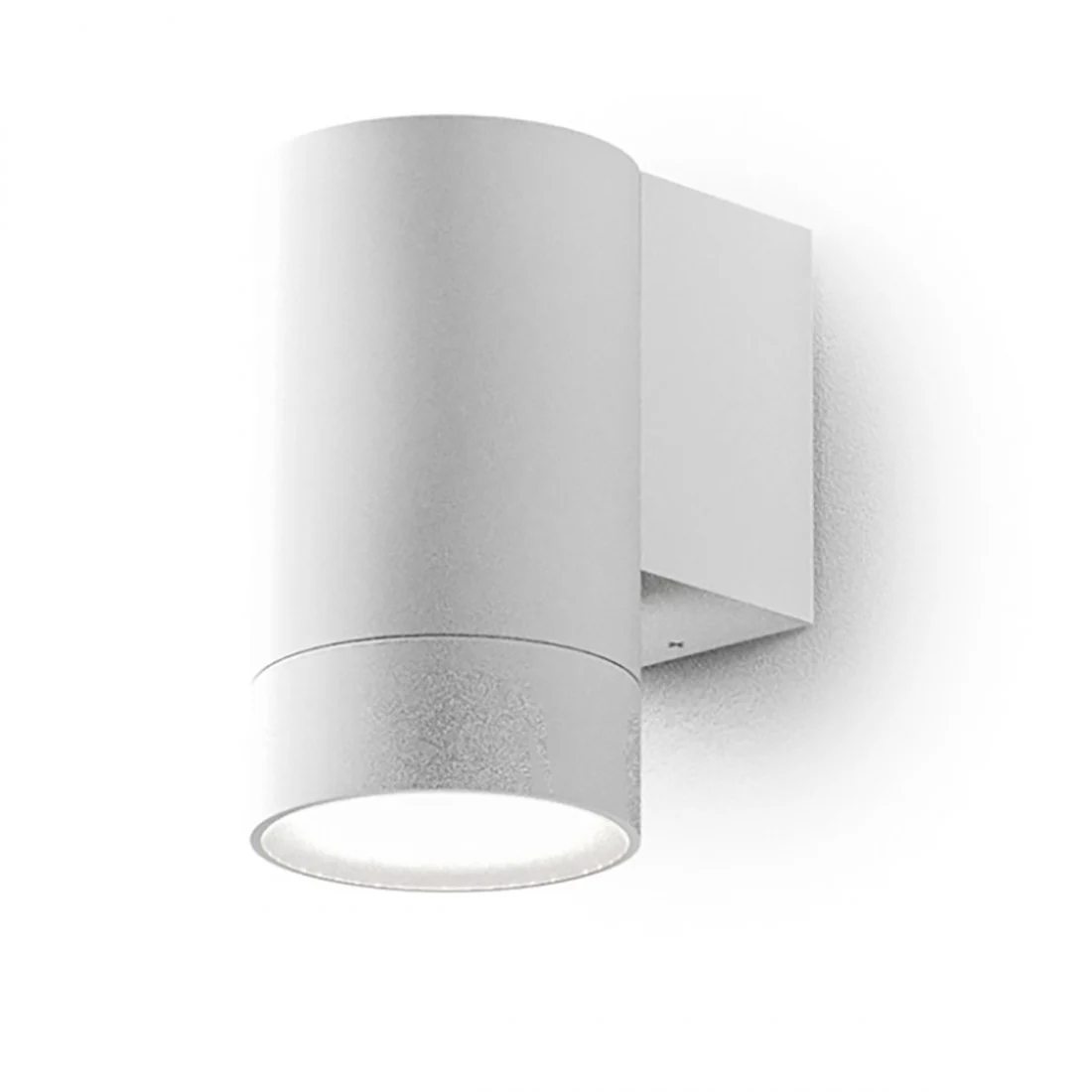 Applique led Gea Led LILY M GES1060 GU10 IP54 bianco lampada parete alluminio monoemissione moderno