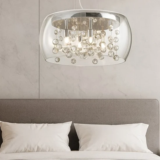 Audi80 sp5 lampadario stanza da letto sfere in vetro ideal lux