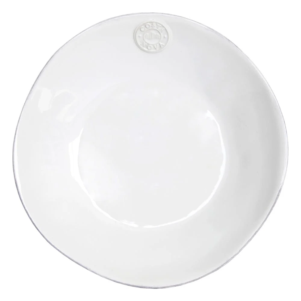 Costa NovaPiatto NovaFondo, ø 25 cm, in gres, bianco