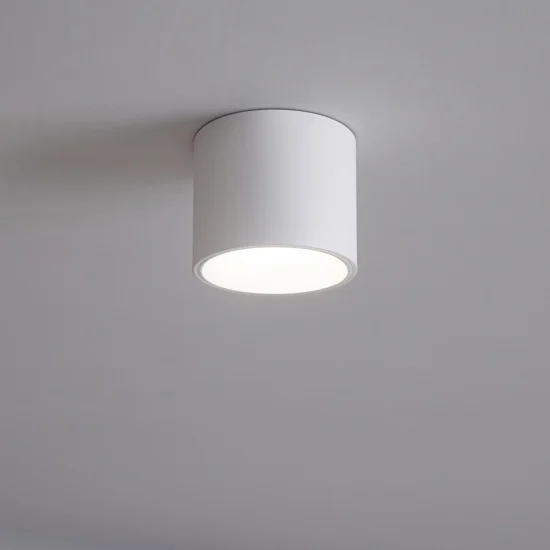 Dot pl round mini faretto led 4.5w 3000k cilindro bianco ideal lux
