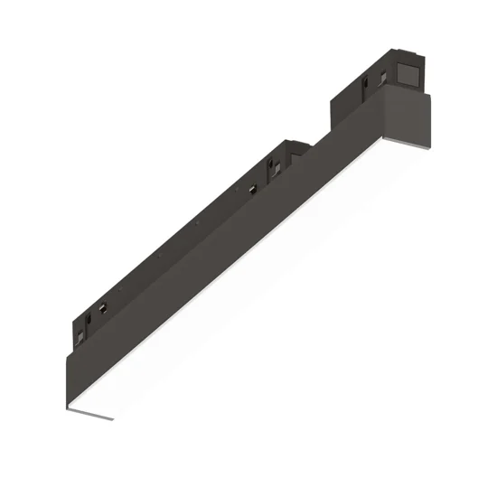 Ego faretto led samsung 7w 3000k nero ottica 110 dali binario ego 48v ideal lux