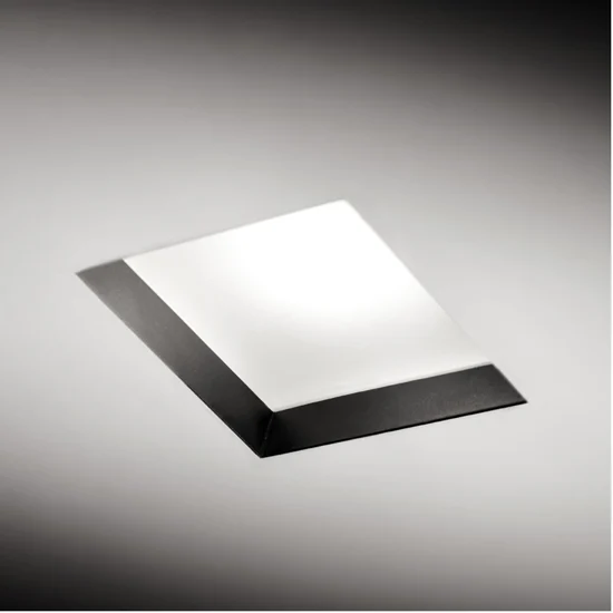 Faretto in gesso quadrato filiatra sforzin incasso per controsoffitto