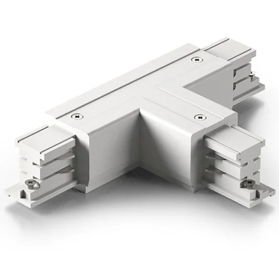 Giunto a t per connessione elettrica e meccanica binario trifase bianco gea luce