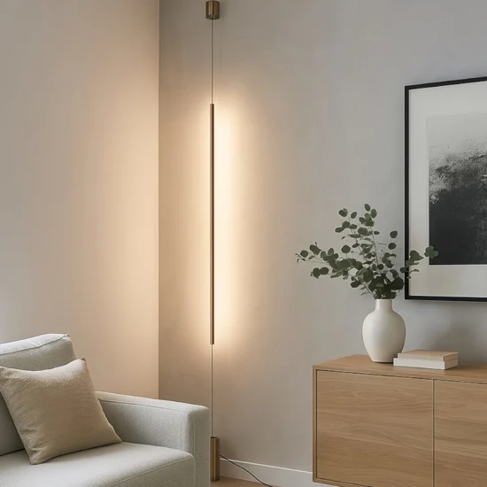 Ideal lux filo pt lampada da terra sospesa dal soffitto led 15w 3000k ottone