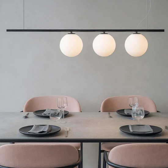 Ideal lux perline sp3 nero lampadario moderno