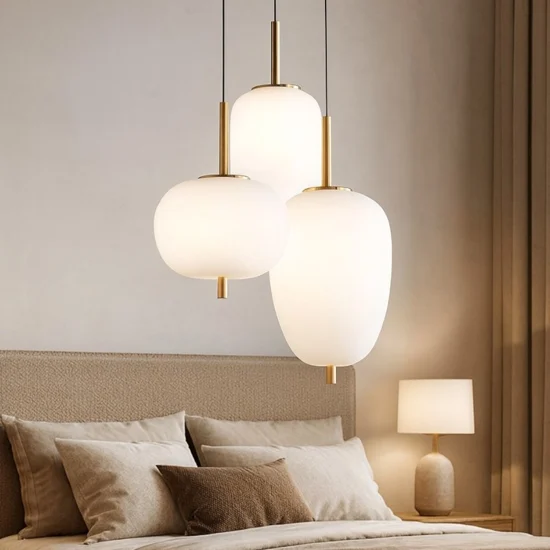 Ideal lux umile sp3 lampadario led 3 luci pendenti 60w 3000k oro