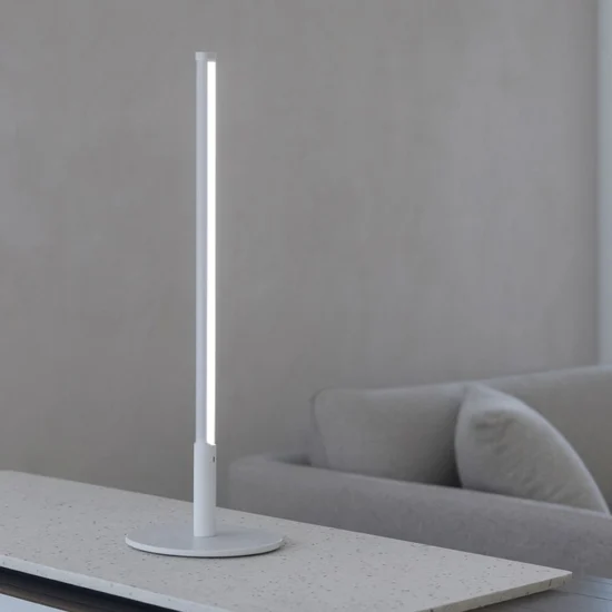 Lampada da tavolo moderna yoko ideal lux bianca led 3000k