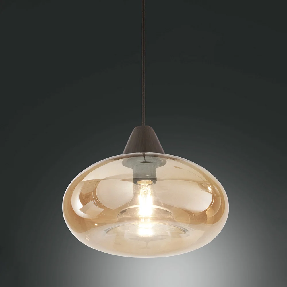 Lampada a Sospensione Singola per Composizione FABAS LUCE – ELA Vetro D. 27