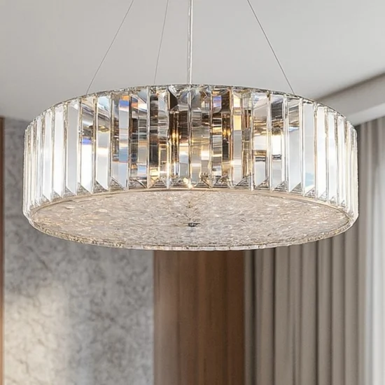 Lampadario di cristallo recinto maytoni vetro trasparente per soggiorno