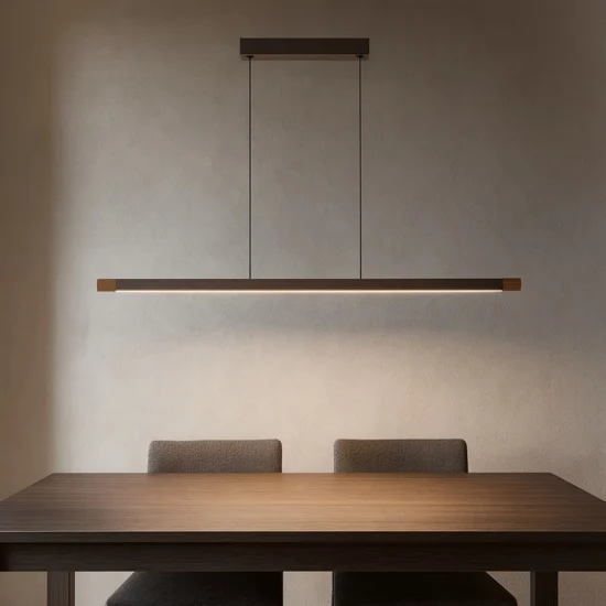 Lisciana eglo lampadario moderno legno led per soggiorno
