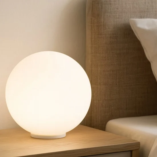 Mapa bianco tl1 d20 ideal lux abat-jour moderna per camera da letto