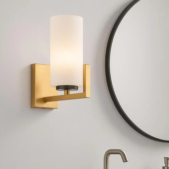 Maytoni fortano applique da bagno elegante oro stile contemporaneo