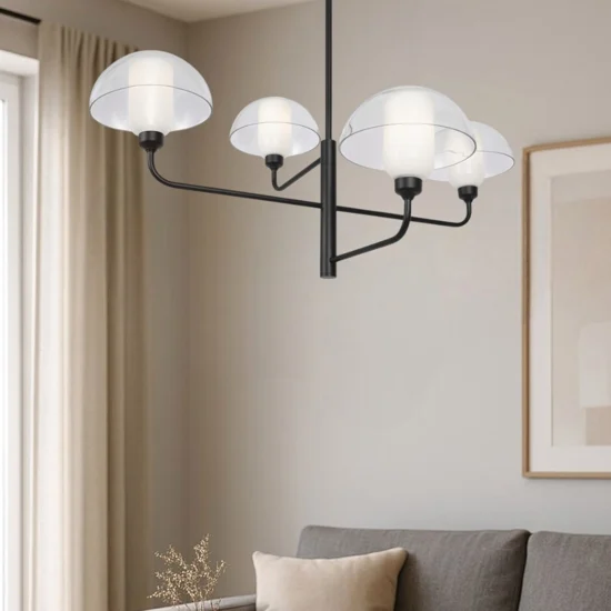 Maytoni memory lampadario moderno per salotto 4 luci