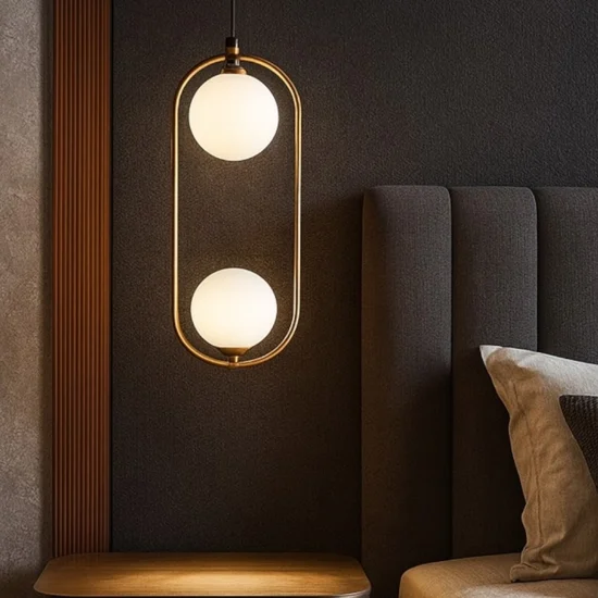 Maytoni ring lampadario per stanza da letto ring dorato pendente