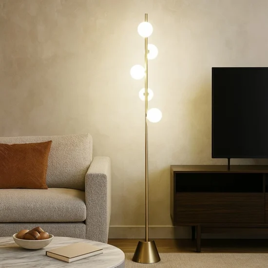 Miloox pomi sforzin lampada da terra moderna oro