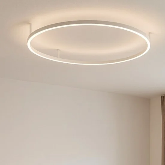 Oracle slim pl d090 round ideal lux plafoniera led 3000k 90cm per soggiorno