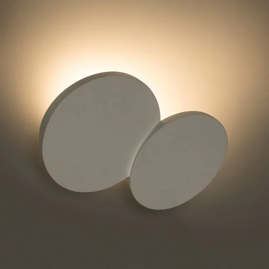 Patra sforzin applique di gesso design moderna bianca