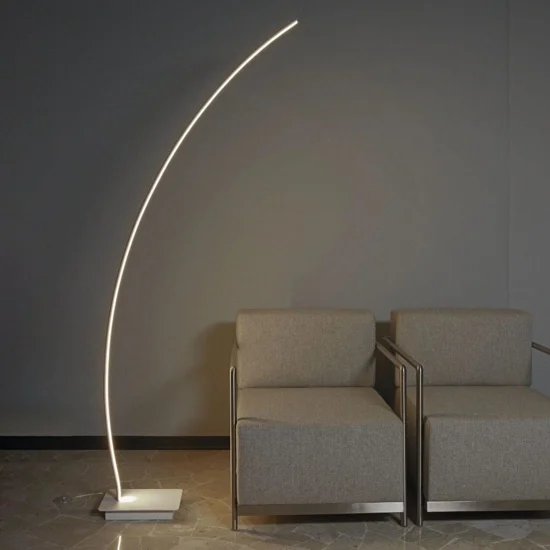 Piantana arco bracket sabbia led 33w 3000k 4000k moderna