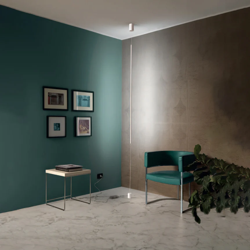 Piantana Sospesa PROMOINGROSS – NOOD Metallo Bianco Silicone LED Dimmerabile
