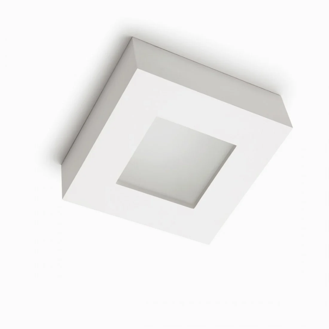 Plafoniera gesso led Belfiore 9010 FLOT GLASS 8913.40131 lampada soffitto parete