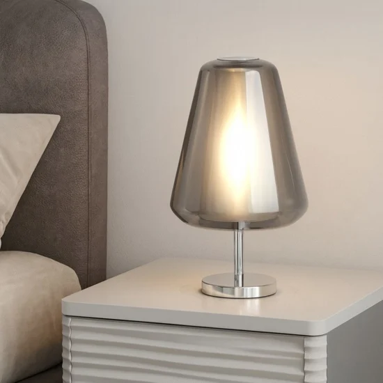 Toplight abat-jour da comodino vetro fume moderna