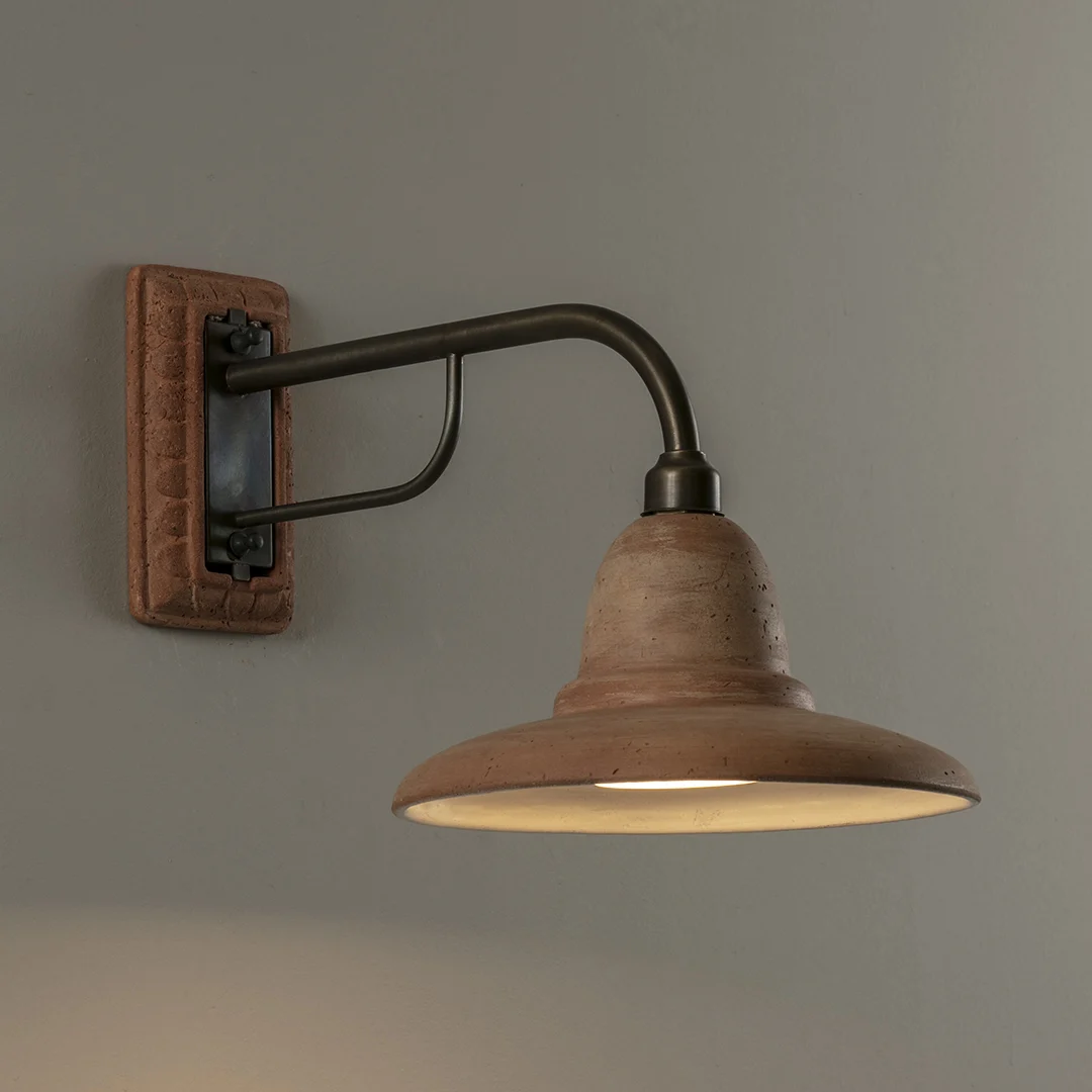 TOSCOT Outdoor Applique - SPOLETO 1232 Terracotta Metal