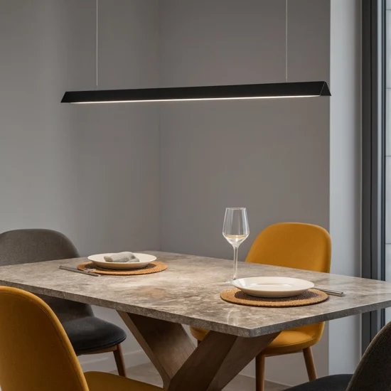 V-line sp ideal lux lampadario moderno nero led 20w 3000k