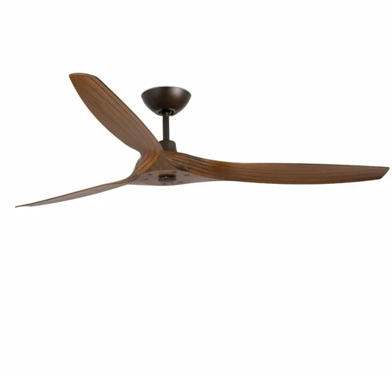 Ventilatore da soffitto 28mq silenzioso a pale marrone