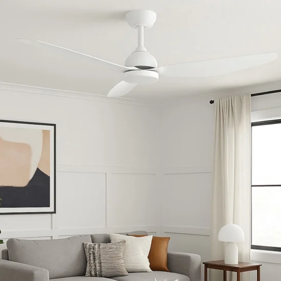 Ventilatore a pale da soffitto con luce bianco 20mq con telecomando