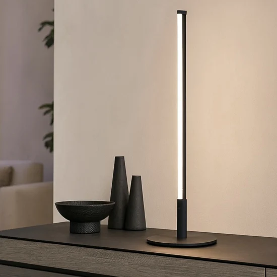 Yoko ideal lux lampada da tavolo per salotto led 3000k nero